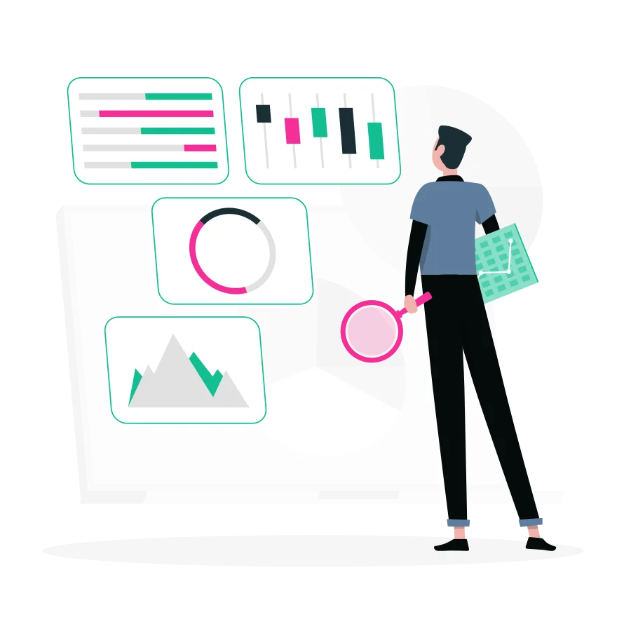 Illustration of side-by-side comparison reporting in INTEGRTR.Monitor