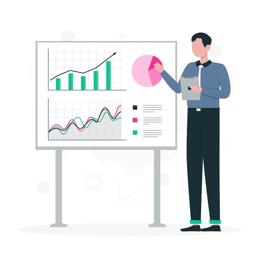 Illustration von Beratern, die die HR-Technologielandschaft eines Kunden abbilden
