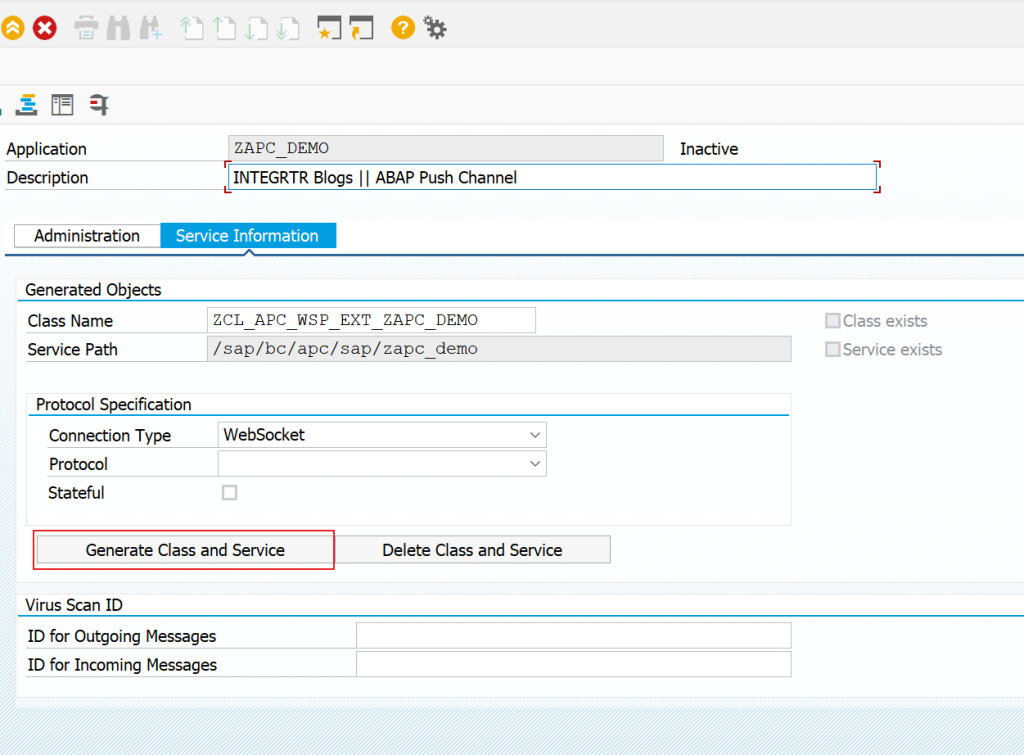 Creating APC: Step 2