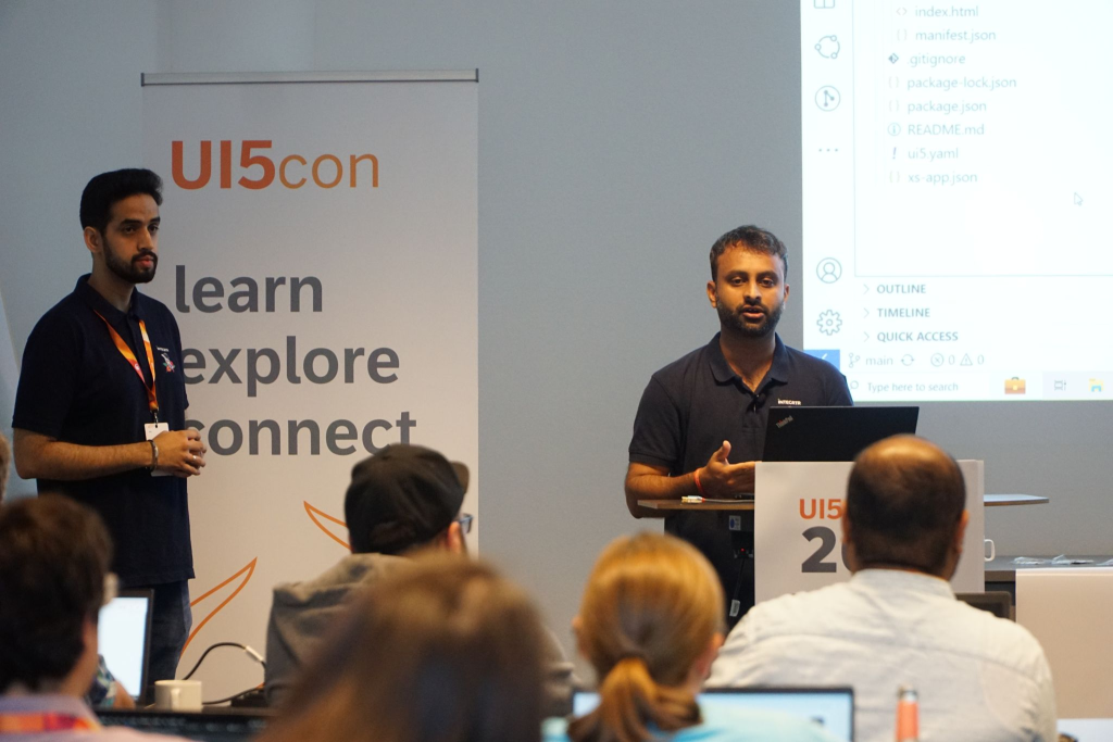 Vivek (right) and INTEGRTR Co-Founder Nitish (left) at he UI5 Con, INTEGRTR was also a gold sponsor.

INTEGRTR Fellowship Program Experience - UI5Con event