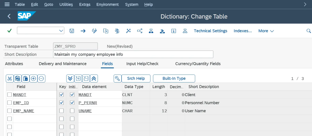 Add Custom Node in SPRO: Define the necessary fields and technical settings.